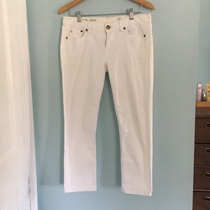 J Crew crop white jeans